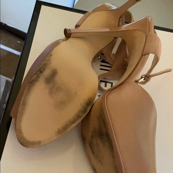 A Nine West nude high platform shoe - Picture 4 of 8